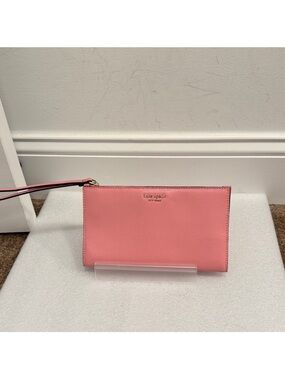 kate spade Pink Leather Wristlet Clutch